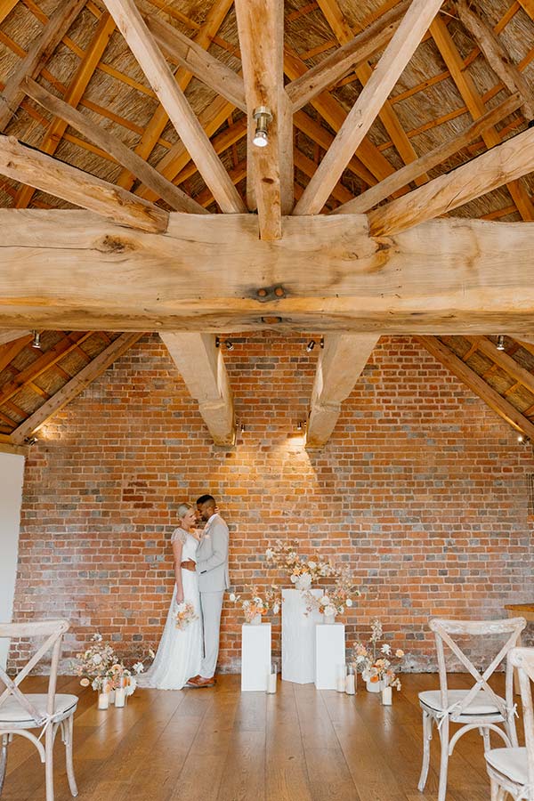 Brickhouse Vineyard Roundhouse Wedding Couple