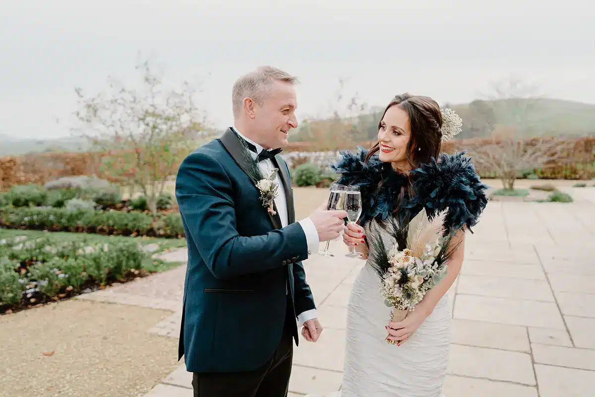 Winter Elopement Wedding Couple