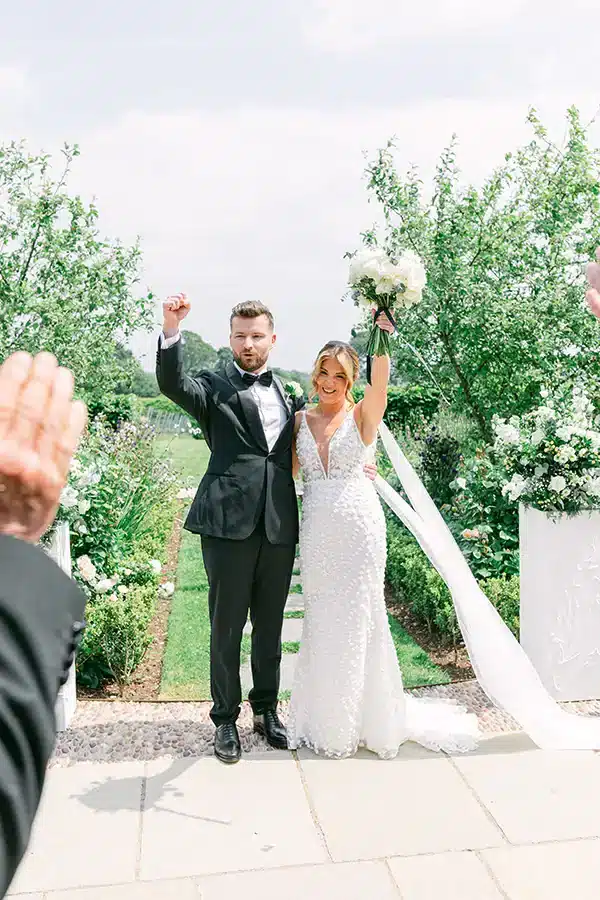 Summer Vineyard Wedding Couple