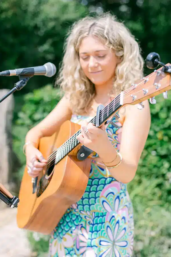 Summer Garden Wedding Guitar Musician