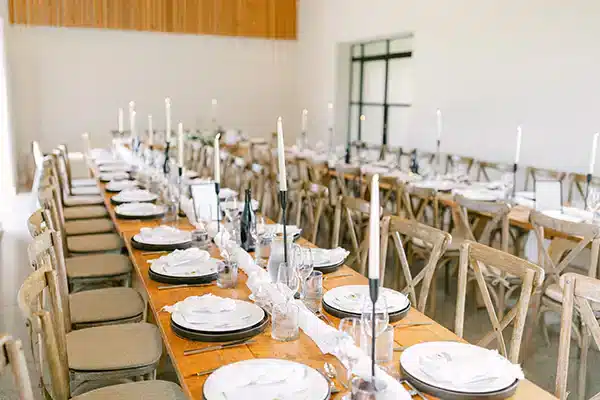 Barn Wedding Table Layout