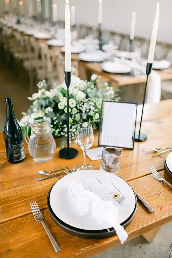 Summer Barn Wedding Place Setting