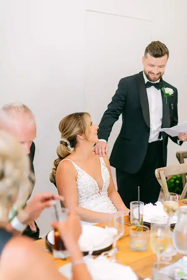 Groom Speech In Barn Wedding