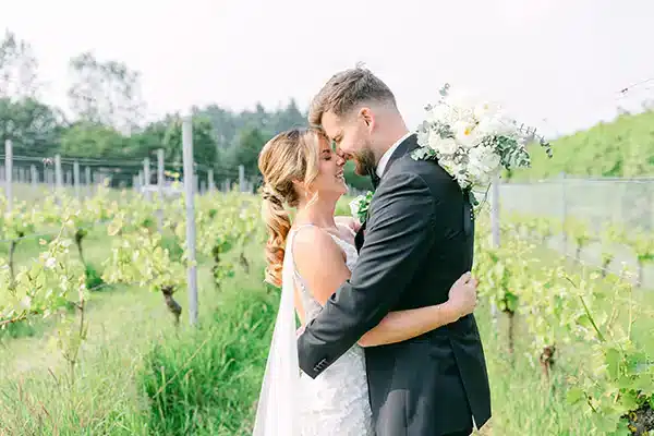 Brickhouse Vineyard Real Wedding Couple