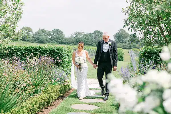 Summer Wedding Bride Arriving